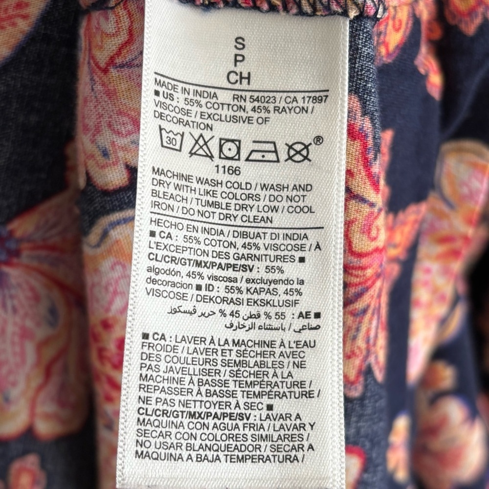 Old-Navy Tie-Shoulder Floral Print All Day Midi Swing Dress Size Small Casual - Picture 12 of 14